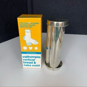 Vintage Heart Bread Tube Canape Cake VALTROMPIA - original box 9"